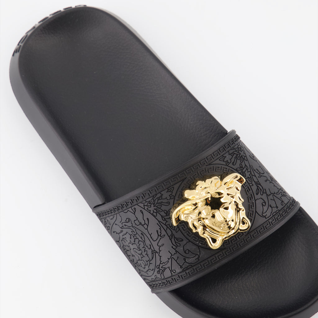 Open shoes Palazzo Slides Versace Black Women