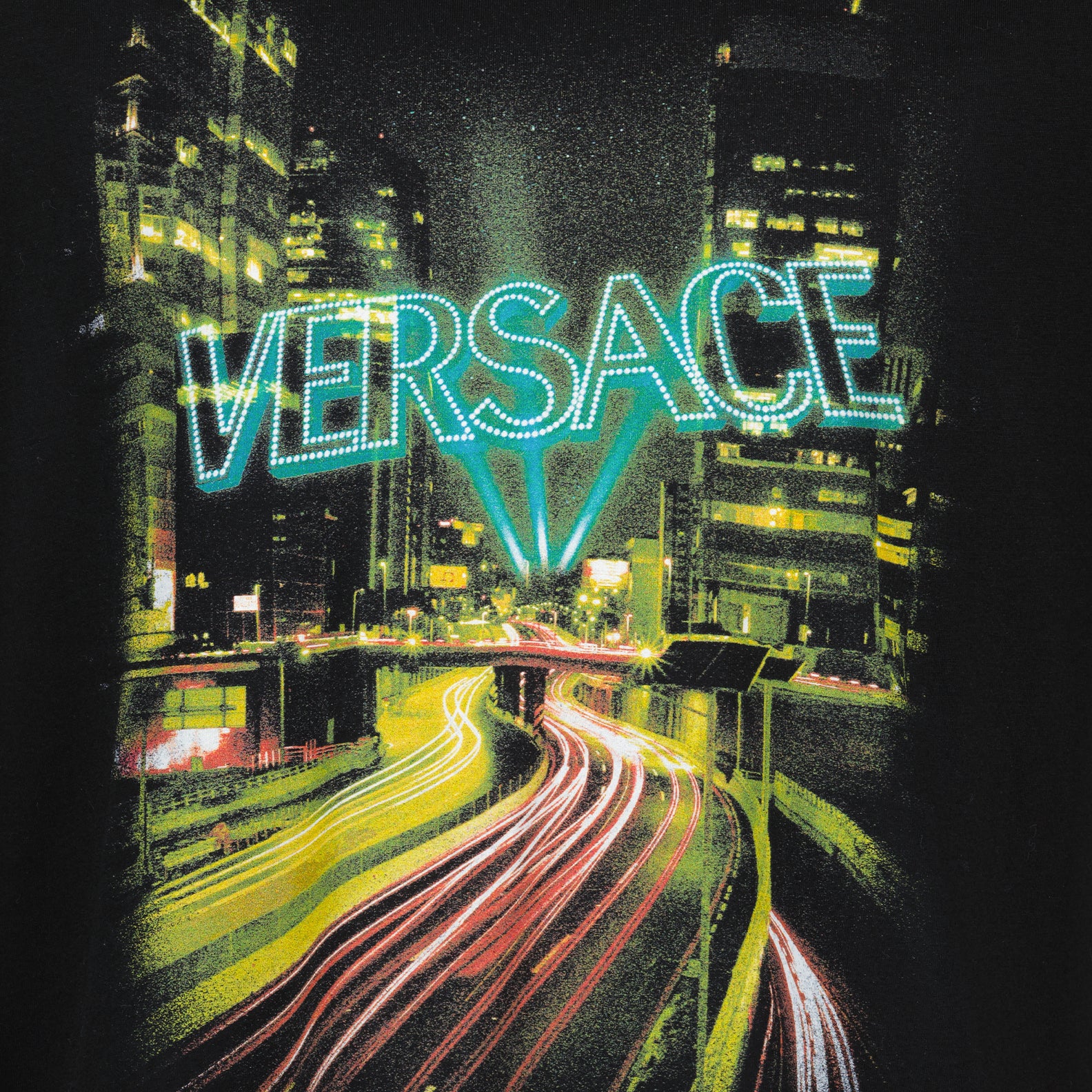 T-shirts City Lights T-shirt Versace Black Man
