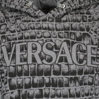 Sweatshirts Coccodrilo hoodie Versace Gray Man