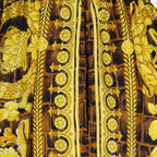 Shorts Short Baroccodile em Seda Versace Marrom Homme