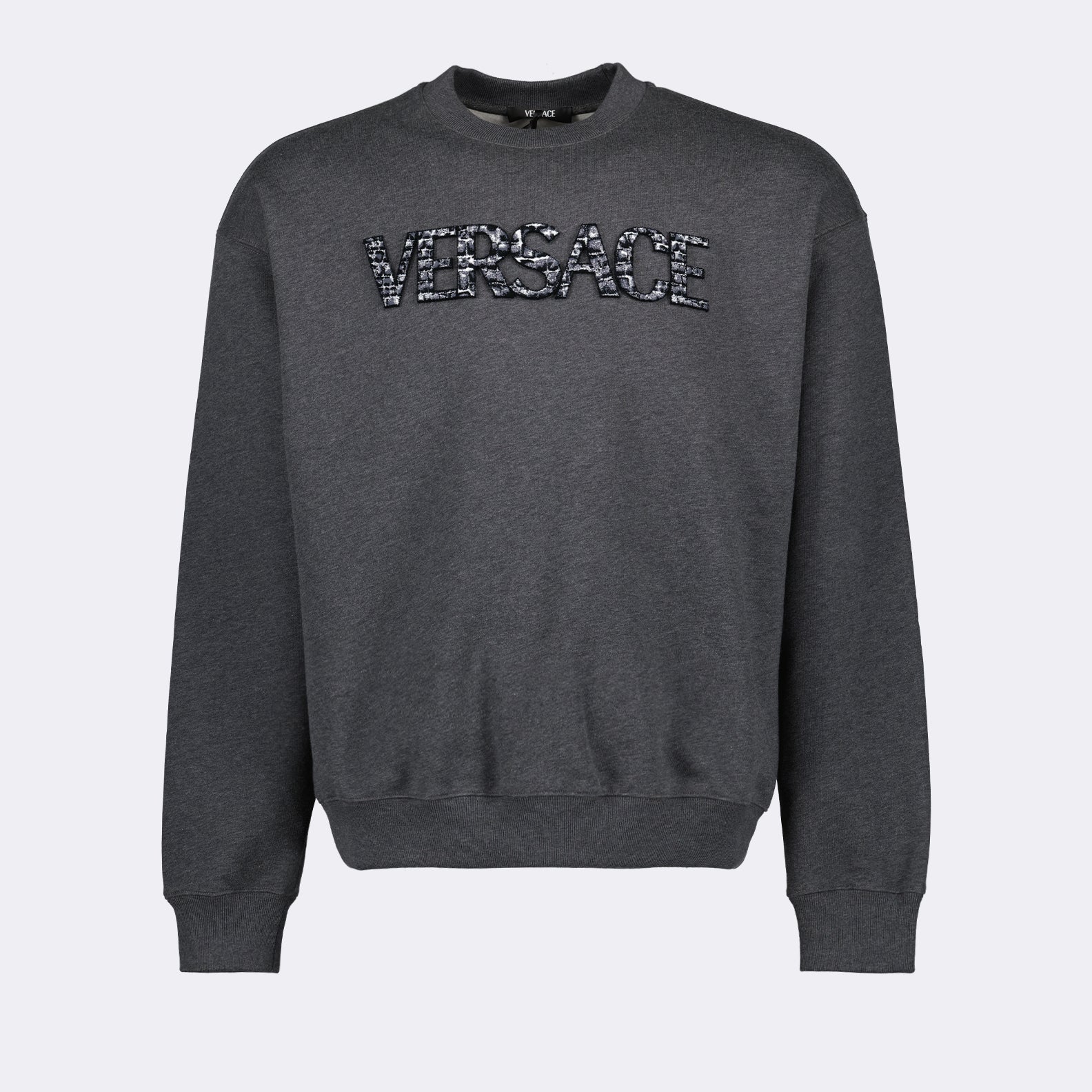 Sweatshirts Sweatshirt à logo Coccodrilo Versace Gris Homme