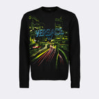 Knitwear City Lights Sweater Versace Black Man