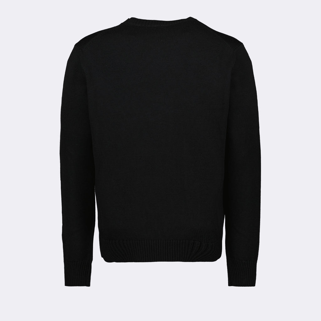 Knitwear City Lights Sweater Versace Black Man
