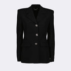 Giacche Blazer in Lana Versace Nero Femme