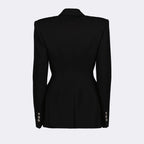 Giacche Blazer in Lana Versace Nero Femme