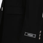 Giacche Blazer in Lana Versace Nero Femme