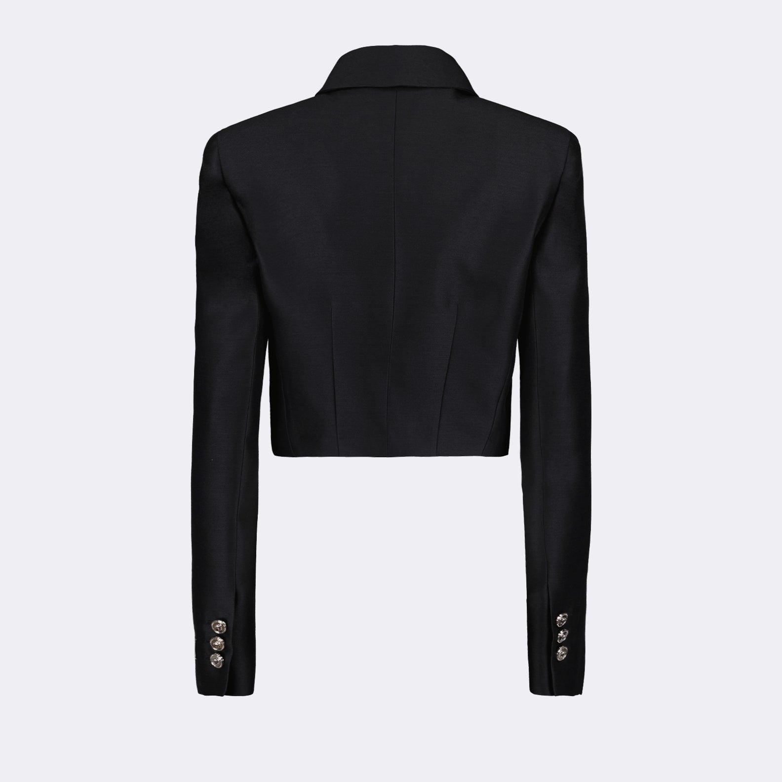 Jacken Veste crop Versace Schwarz Femme