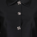 Jacken Veste crop Versace Schwarz Femme