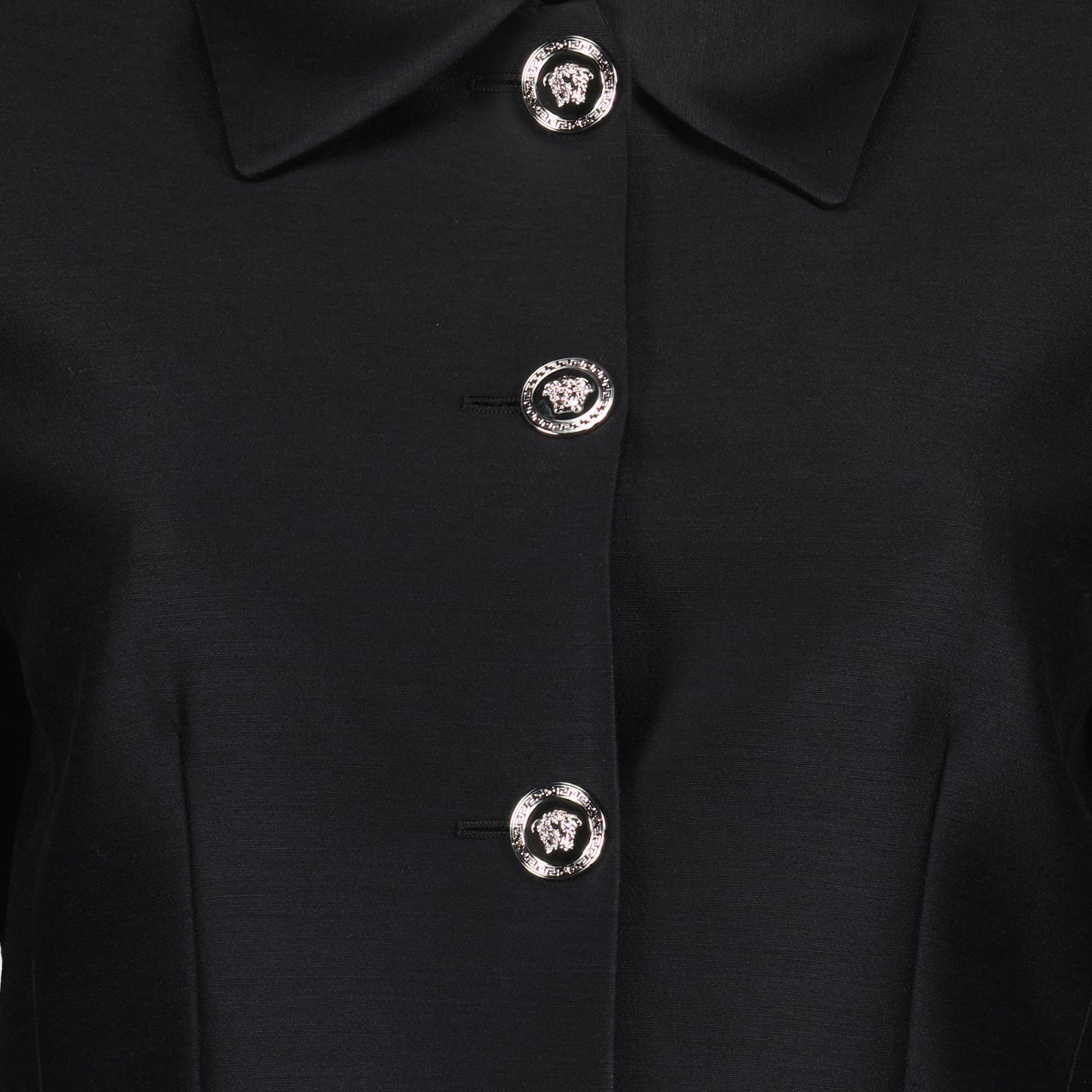Jacken Veste crop Versace Schwarz Femme