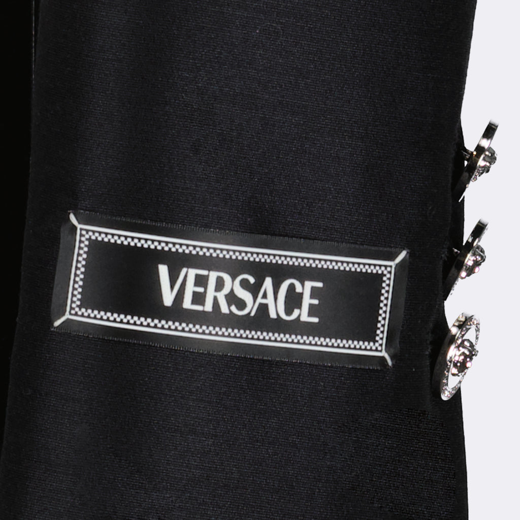 Jacken Veste crop Versace Schwarz Femme