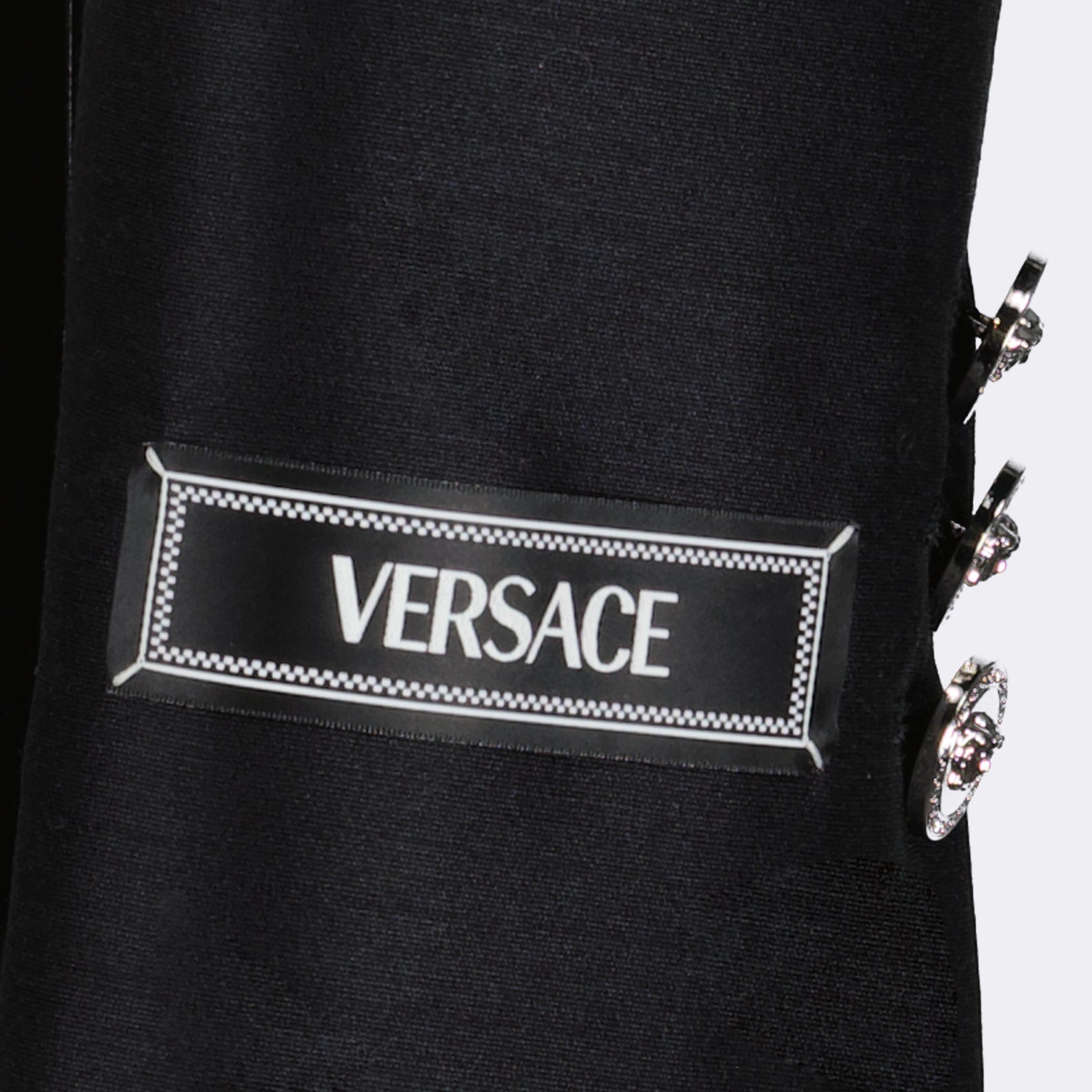 Jacken Veste crop Versace Schwarz Femme