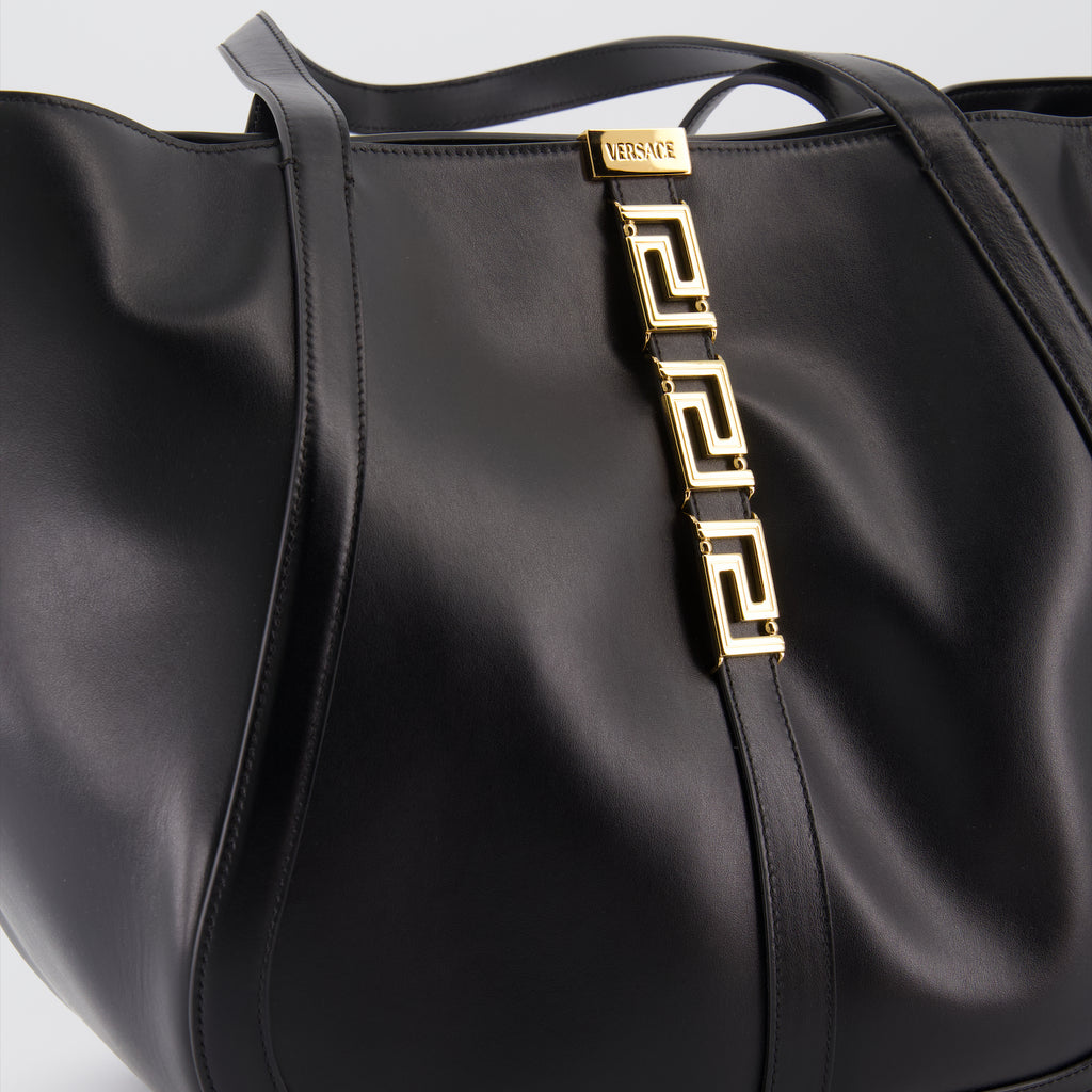 Tote bags Greca Goddess bag Versace Black Women
