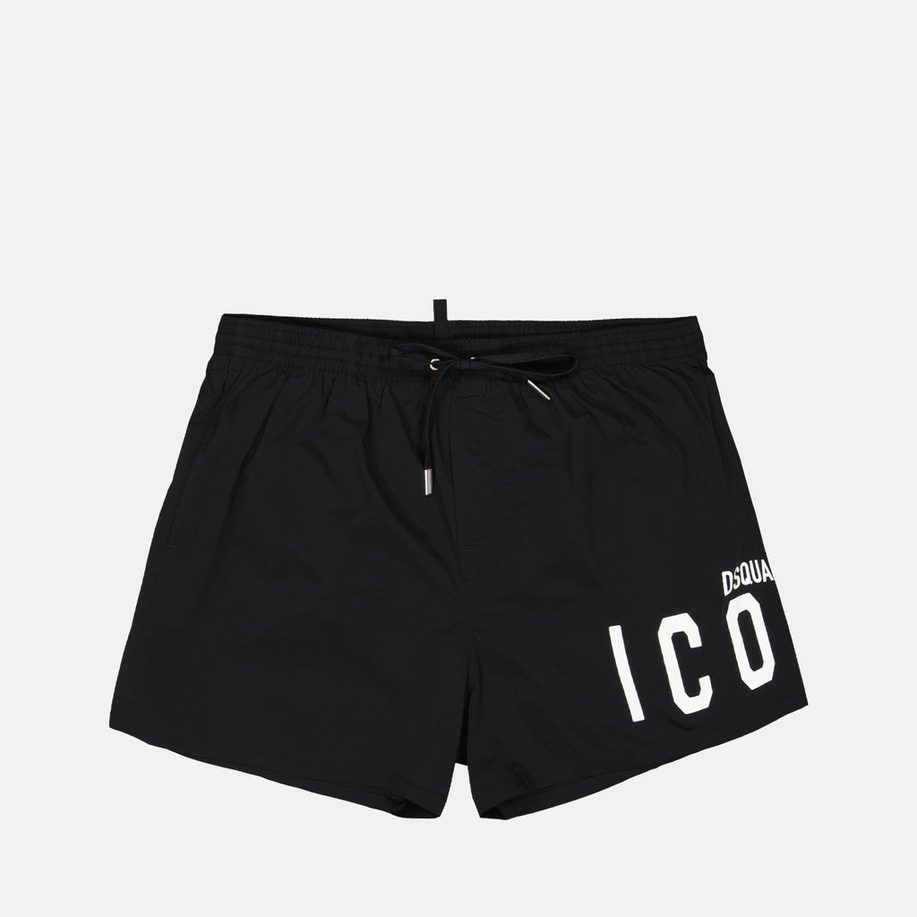 Moda de playa Short de bain Icon Dsquared2 Negro Homme