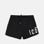 Moda de playa Short de bain Icon Dsquared2 Negro Homme