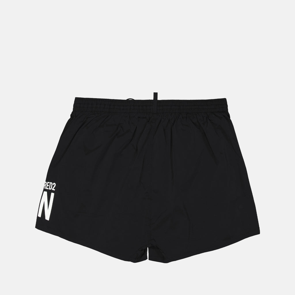 Moda de playa Short de bain Icon Dsquared2 Negro Homme