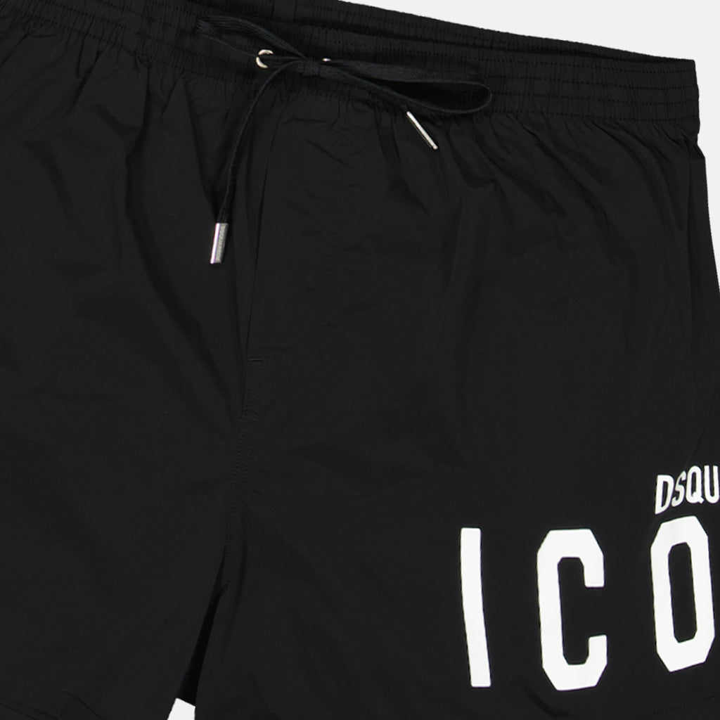 Moda de playa Short de bain Icon Dsquared2 Negro Homme