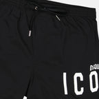Moda de playa Short de bain Icon Dsquared2 Negro Homme