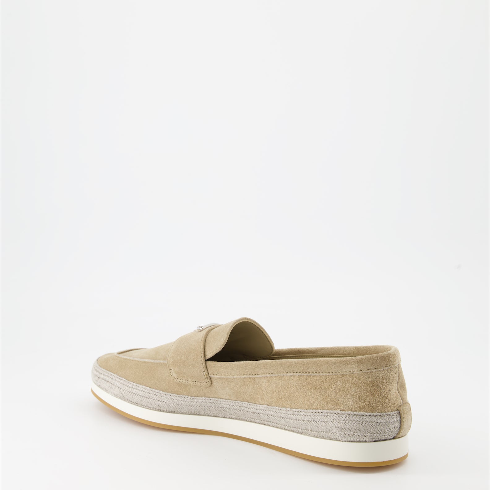 Loafers Suede Loafers Prada Beige Man