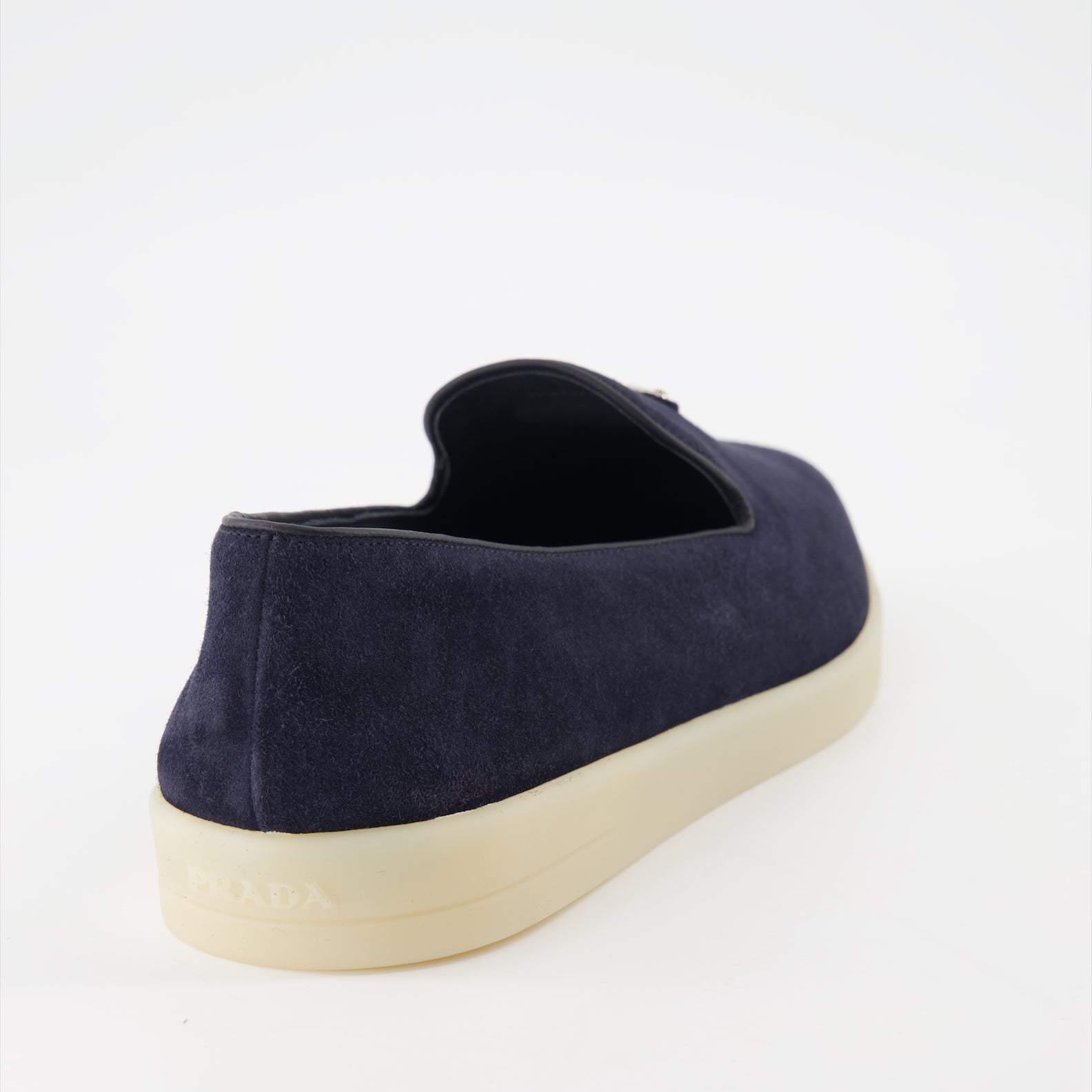 Loafer Mocassins en velours Prada Dunkelblau Homme