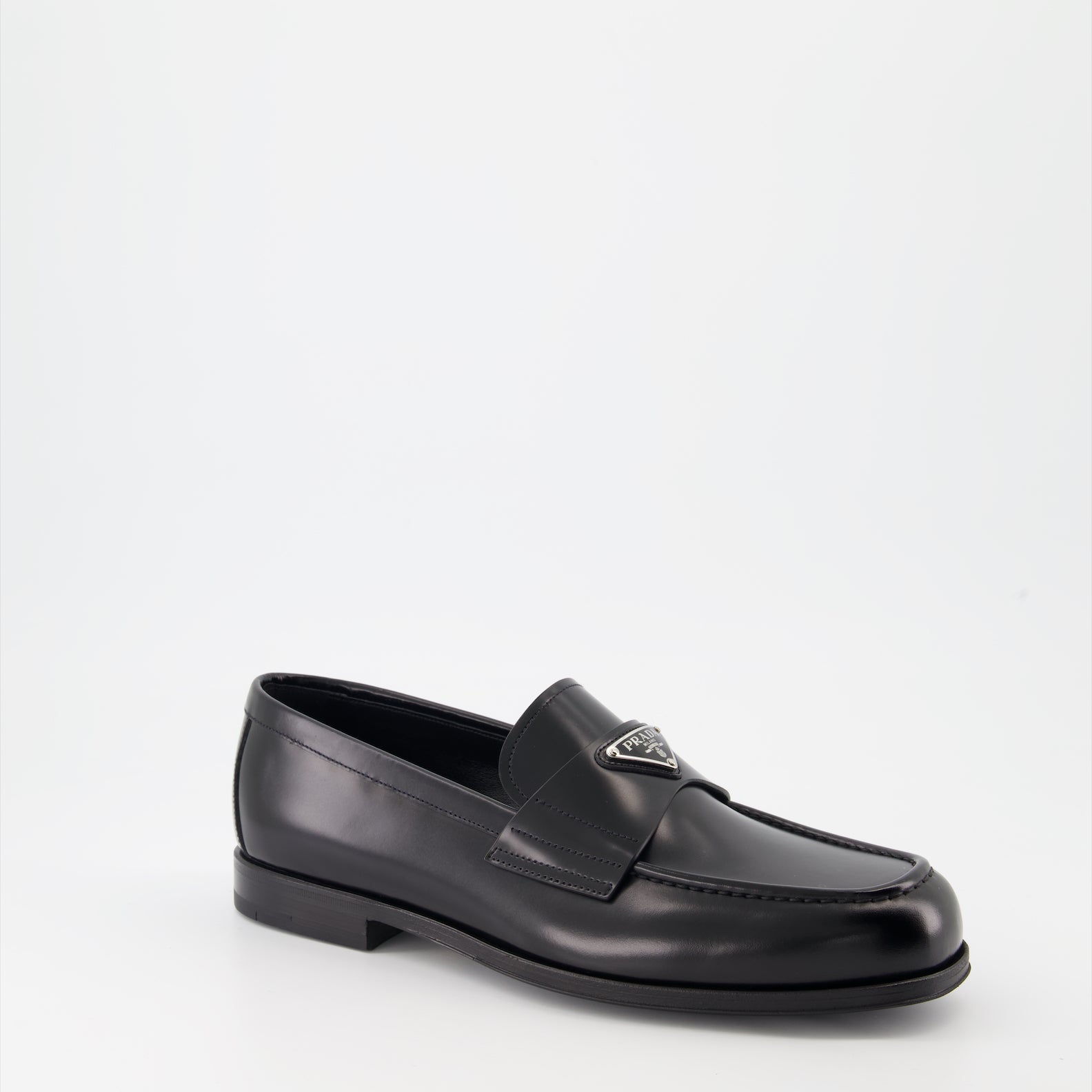 Mocassini Mocassins en cuir Prada Nero Homme
