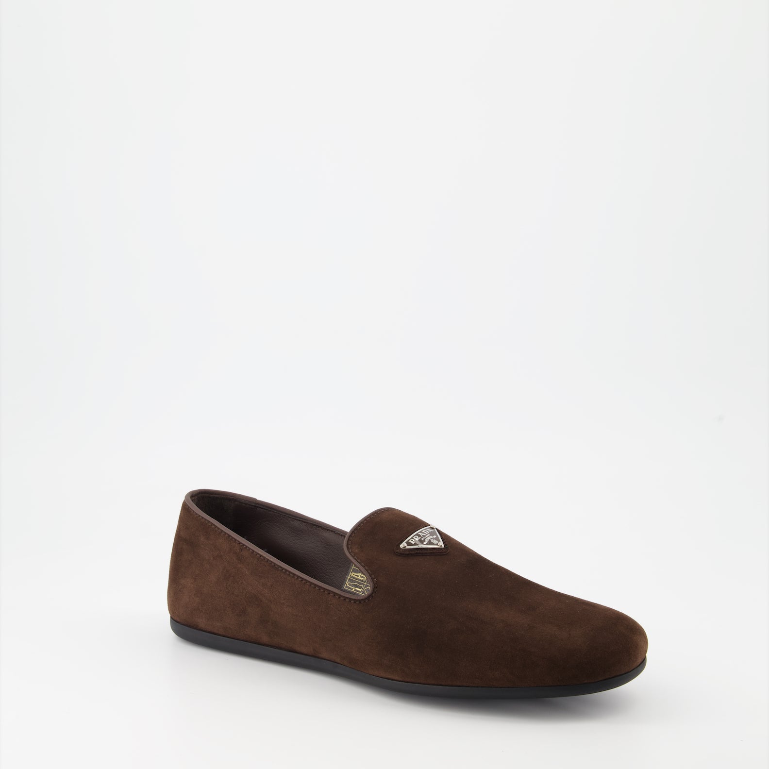 Mocassini Mocassini in Pelle Suede Prada Marrone Homme