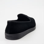 Loafers Suede Leather Loafers Prada Black Man