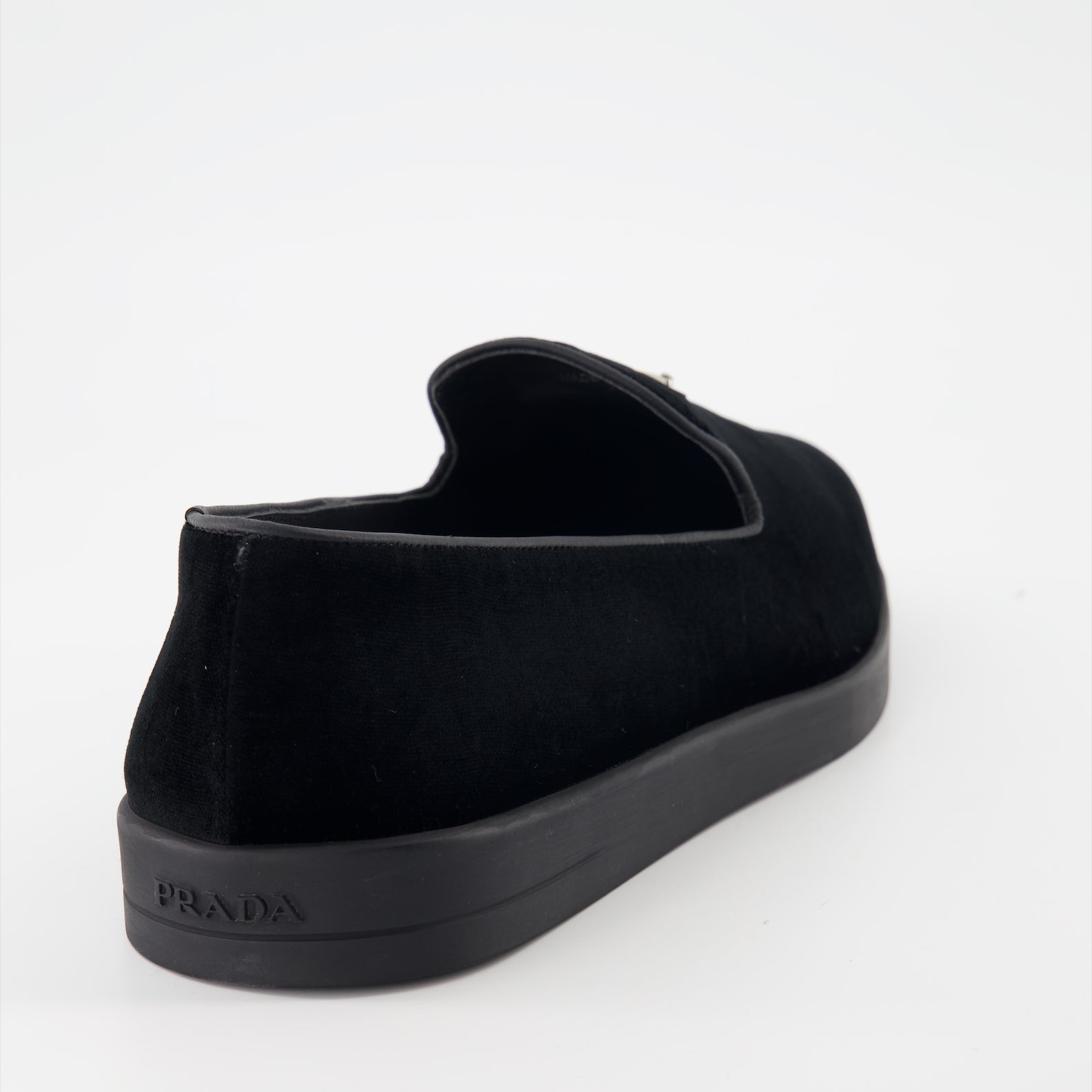 Loafers Suede Leather Loafers Prada Black Man