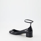 하이힐 특허 가죽 힐 Prada 검은색 Femme