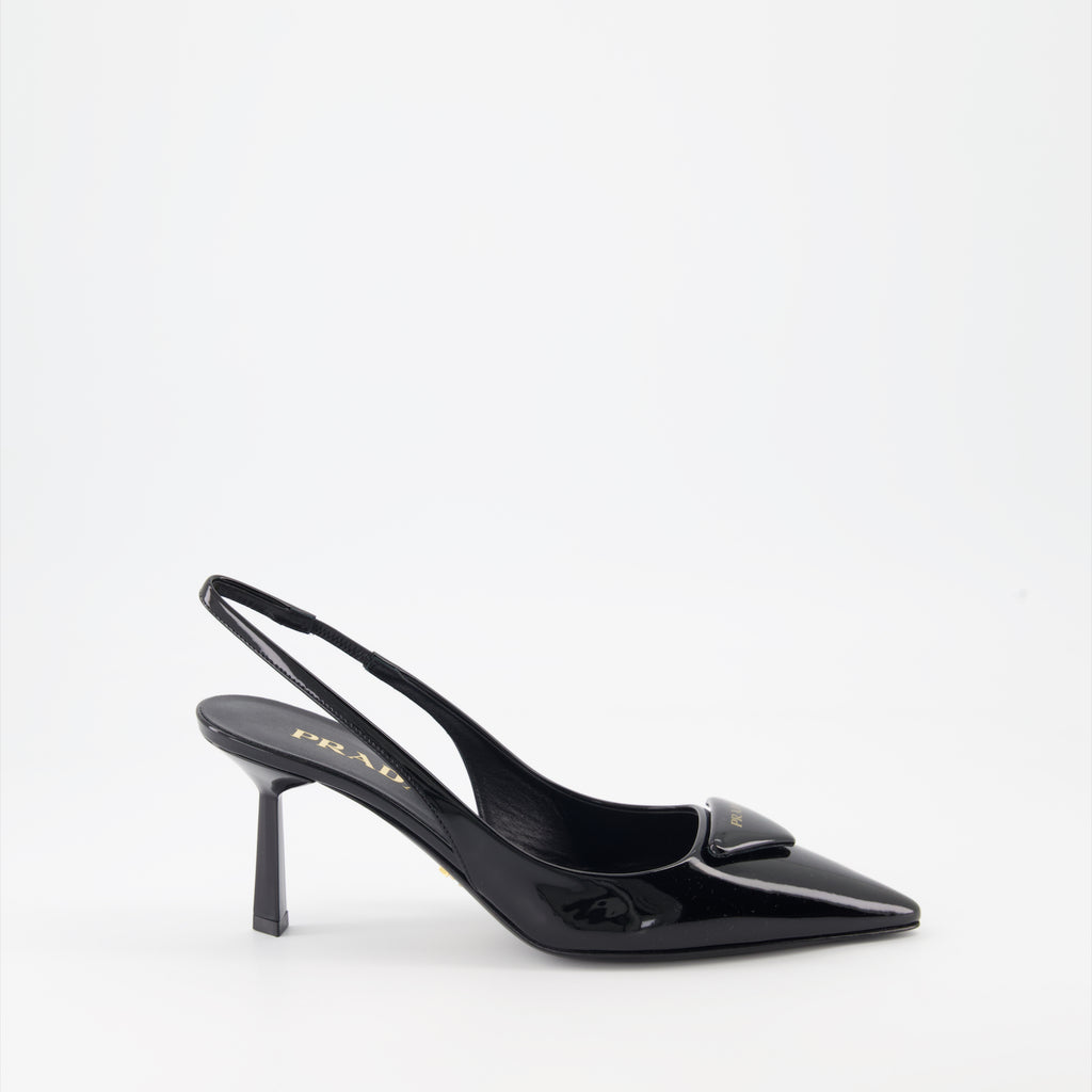 Pumps Escarpins en cuir Prada Schwarz Femme