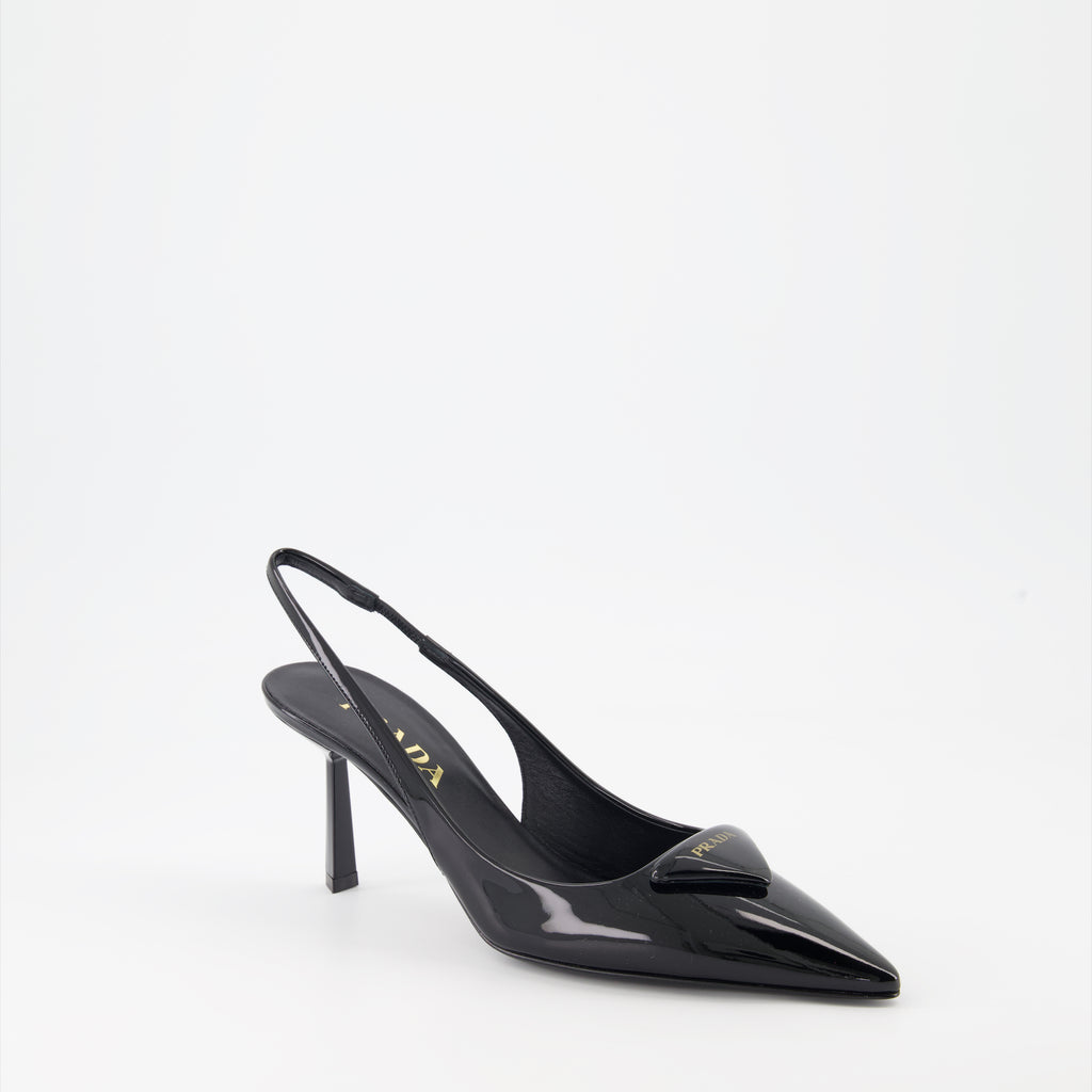 Pumps Escarpins en cuir Prada Schwarz Femme