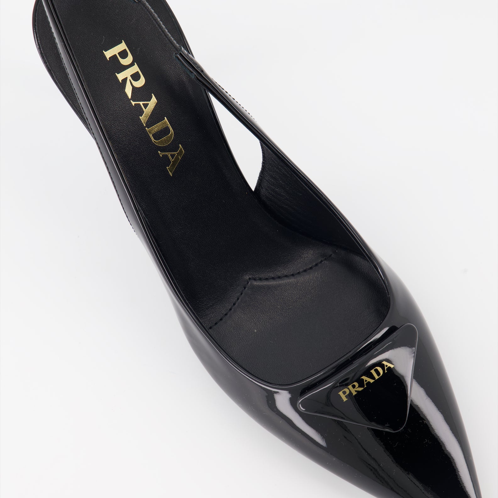 Heels Leather pumps Prada Black Women