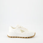 Sneaker Baskets en cuir Prada Blanco Femme