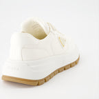 Sneaker Baskets en cuir Prada Blanco Femme