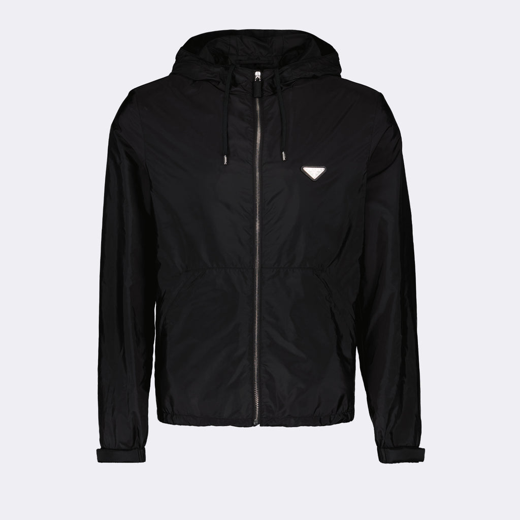 Chaquetas Coupe-vent en Re-Nylon Prada Negro Homme