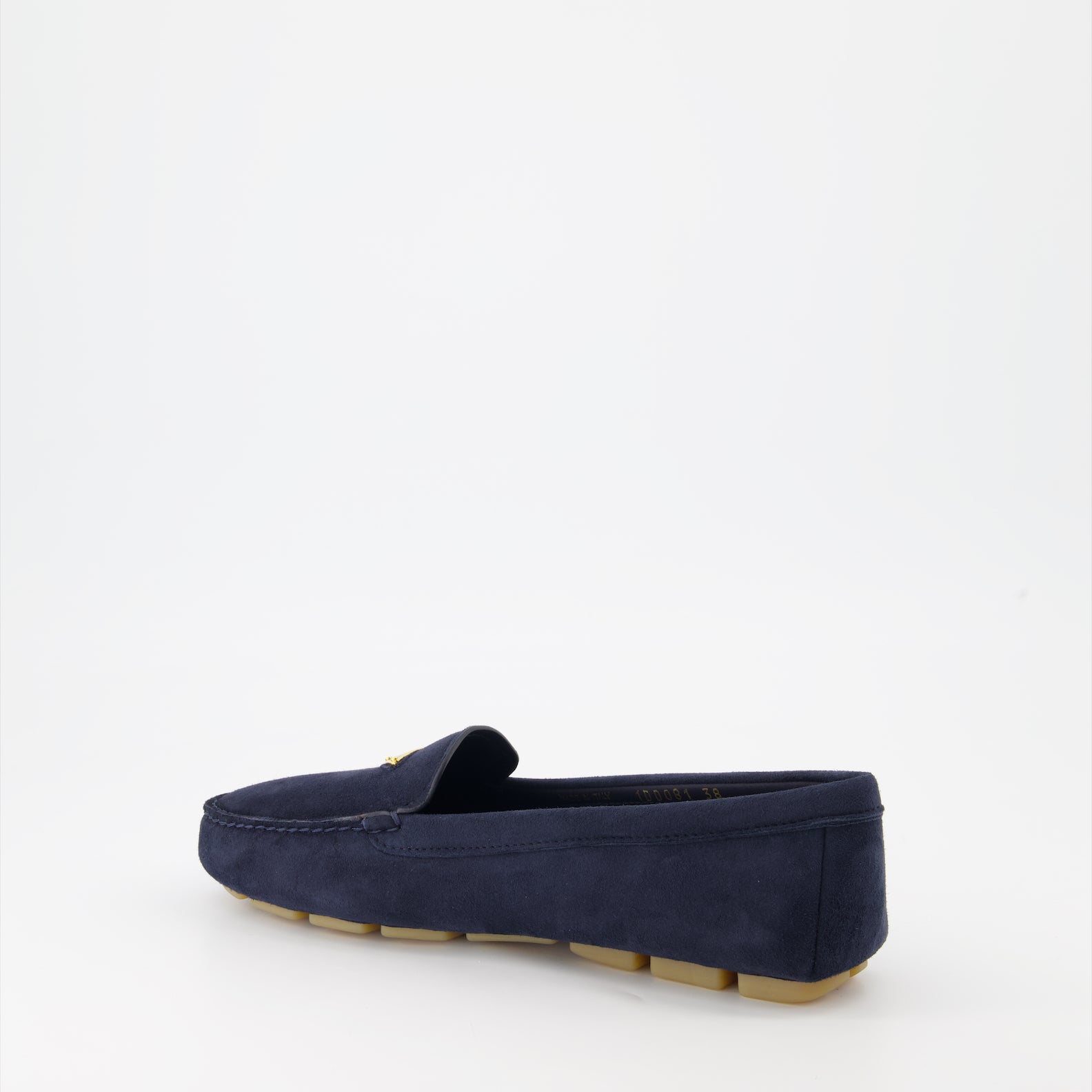 Loafer Mocassins en velours Prada Dunkelblau Femme
