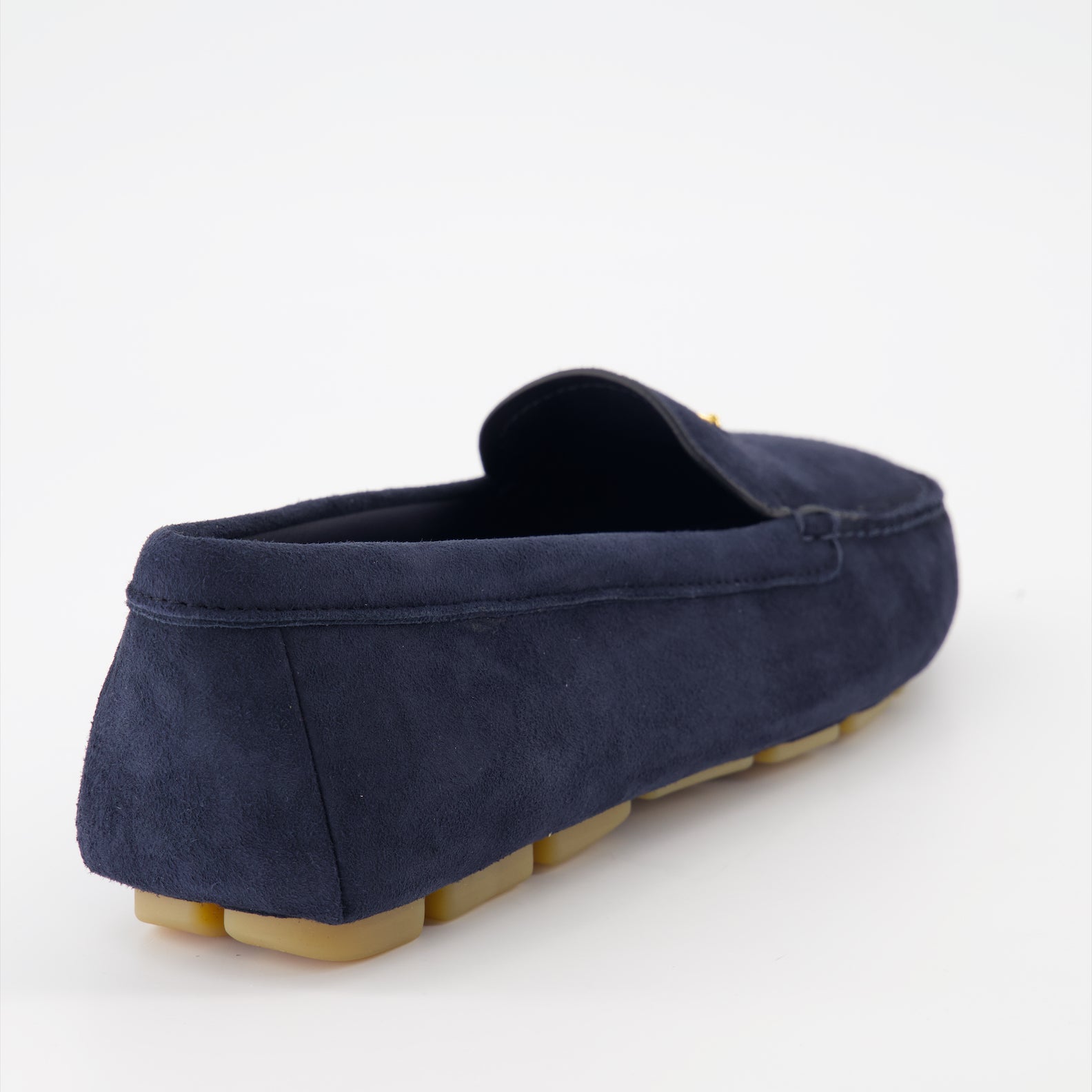 Loafer Mocassins en velours Prada Dunkelblau Femme