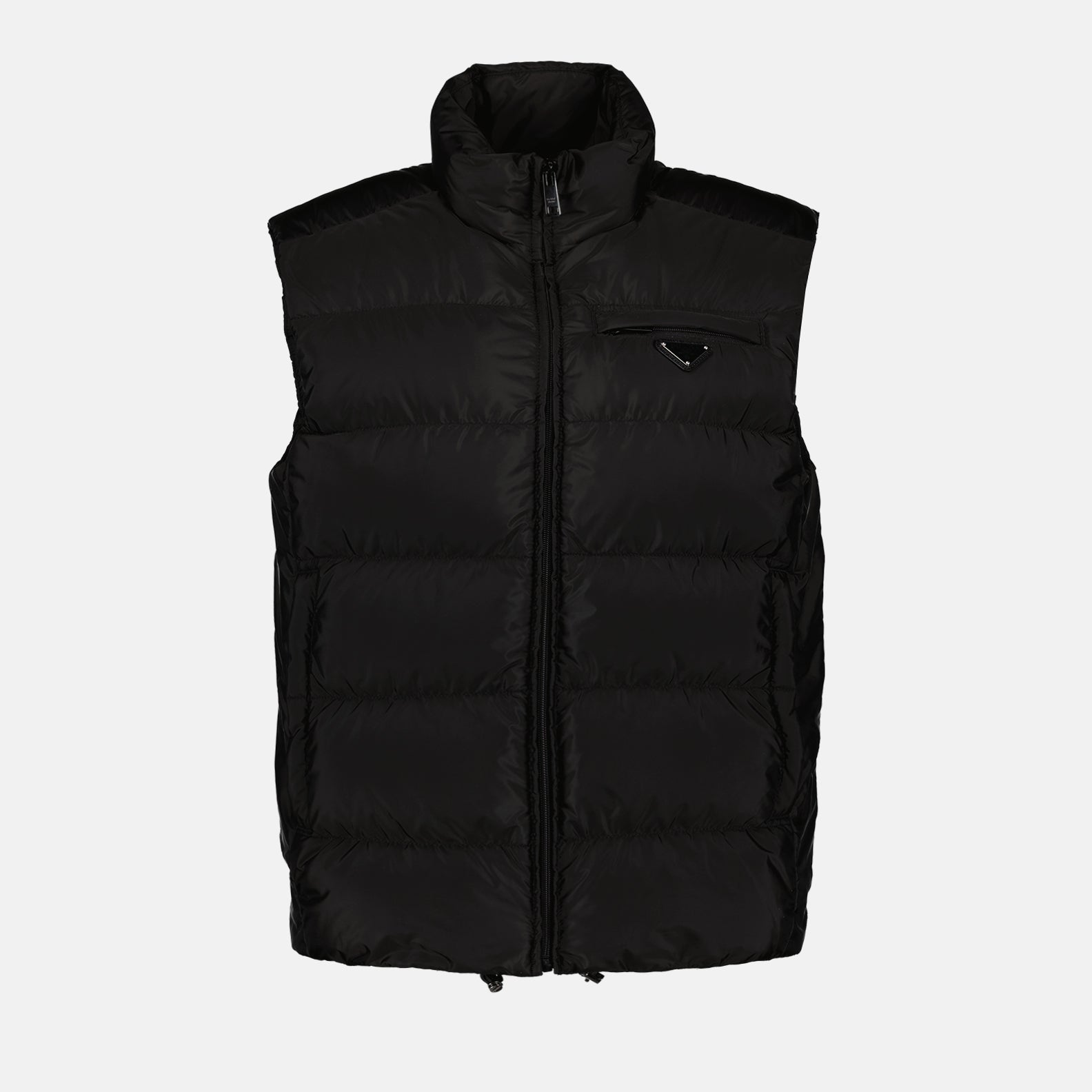 Jackets Sleeveless down jacket in Re-Nylon Prada Black Homme