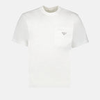 티셔츠 T-shirt à logo triangle Prada 하얀색 Homme
