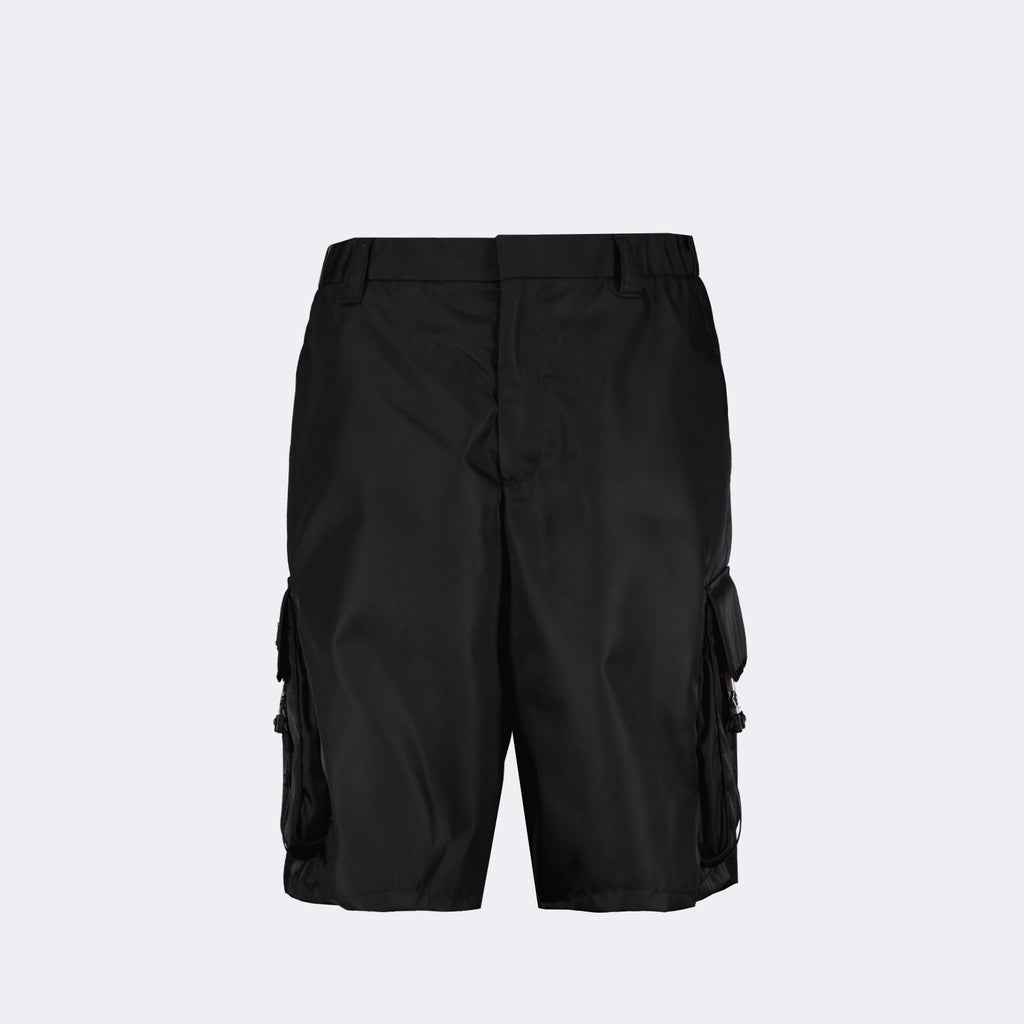 Shorts Short cargo in Re-Nylon Prada Black Man