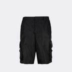 Shorts Short cargo in Re-Nylon Prada Black Man