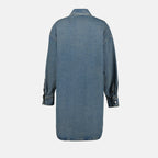 Shirts Oversized denim shirt Prada Blue Women