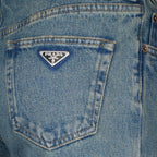 Pantalones Jean droit Prada Azul Femme