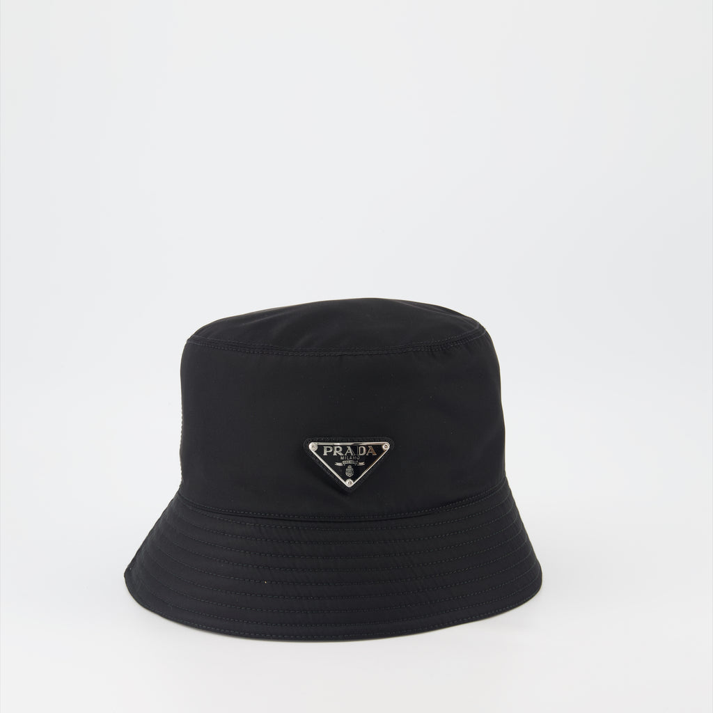 Chapeaux, casquettes et bonnets Bob en Re-Nylon Prada Noir Homme