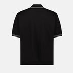 Polos Polo bi-matière Prada Preto Homme