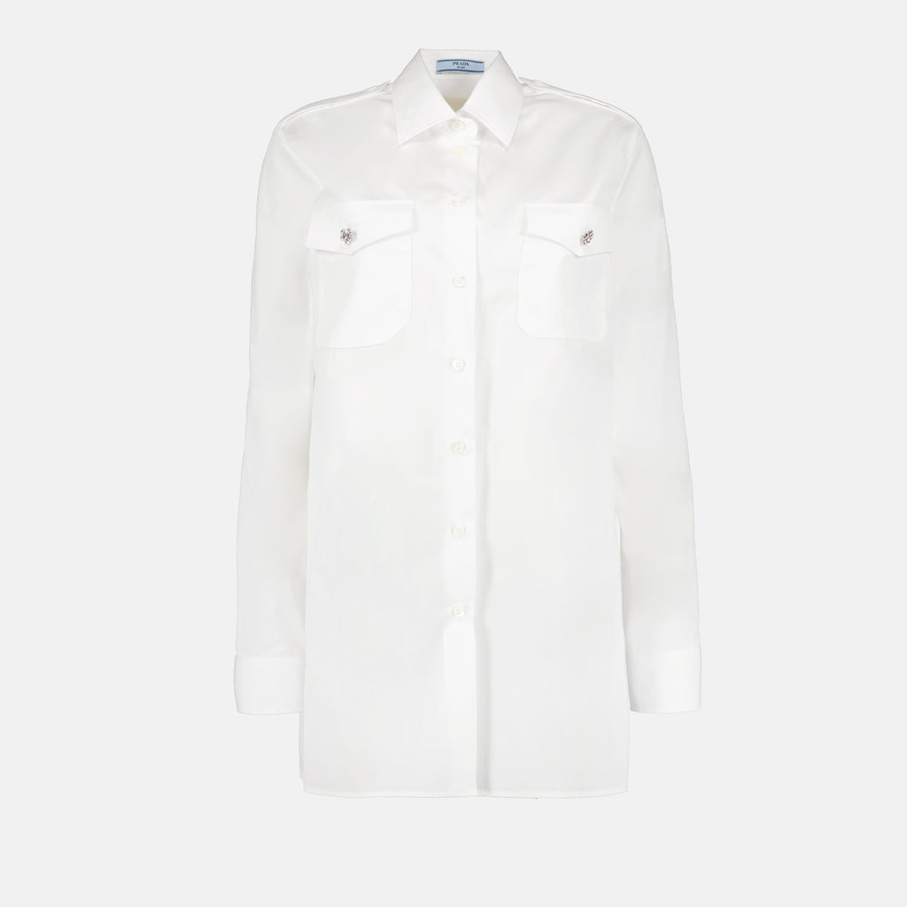 Shirts Jewelry Button Shirt Prada White Women