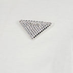 T-shirts T-shirt à logo strass Prada Blanc Femme