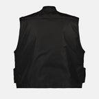 Vestes Veste Cargo sans manches Prada Noir Homme