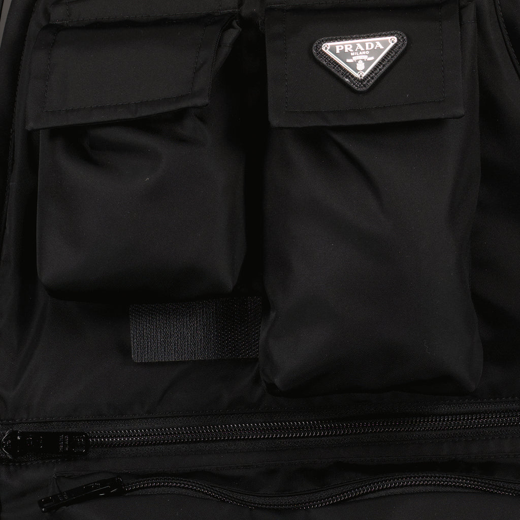 Vestes Veste Cargo sans manches Prada Noir Homme