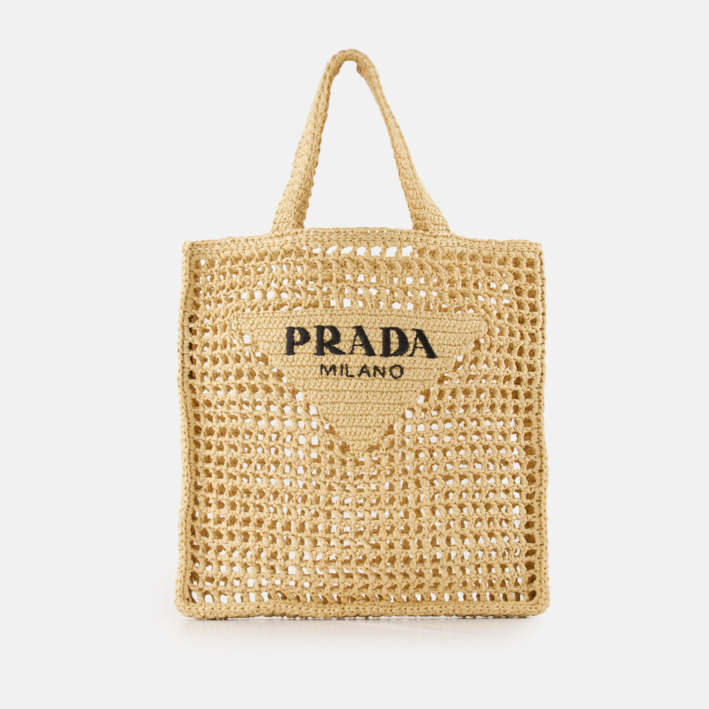 토트백 Sac en crochet Prada 베이지 Femme