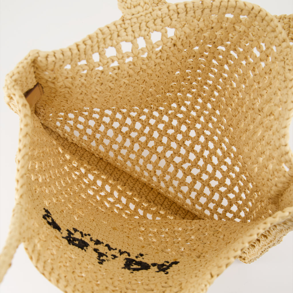 토트백 Sac en crochet Prada 베이지 Femme